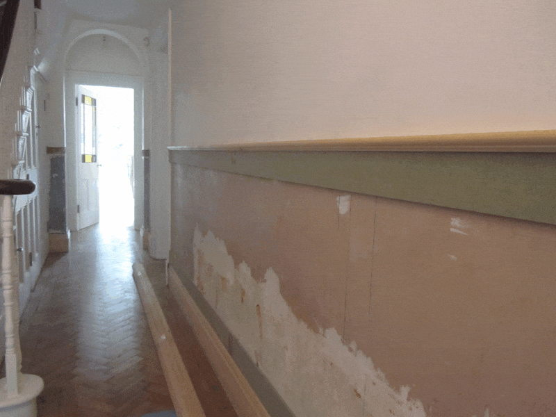 Hallway Victorian Makeover Heritage Panelling