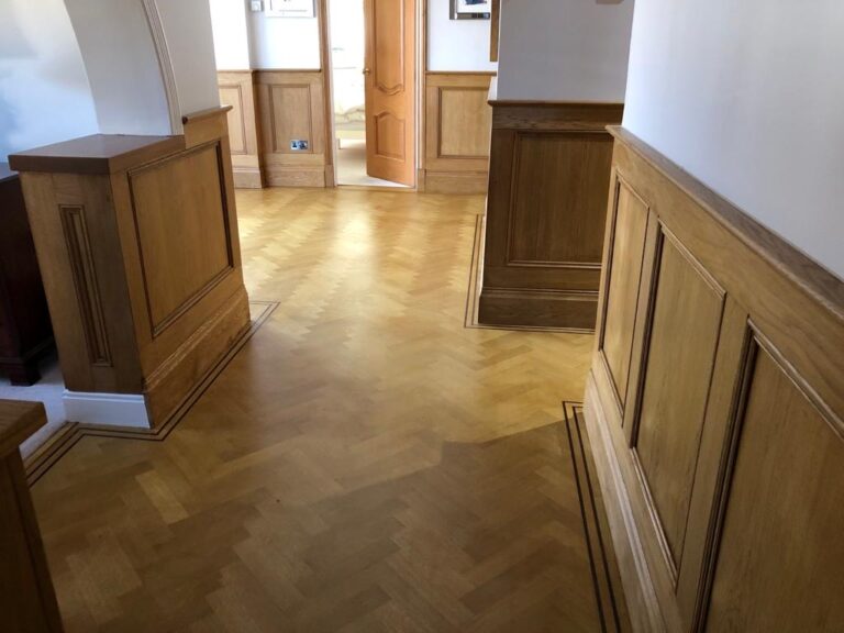 Heritage Oak Wall Panelling 1 metre High in hallway
