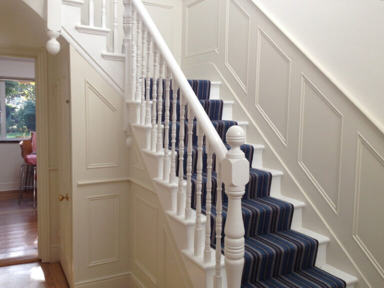 Heritage Panelling Mouldings on Staircase Wall Panels for Stairs