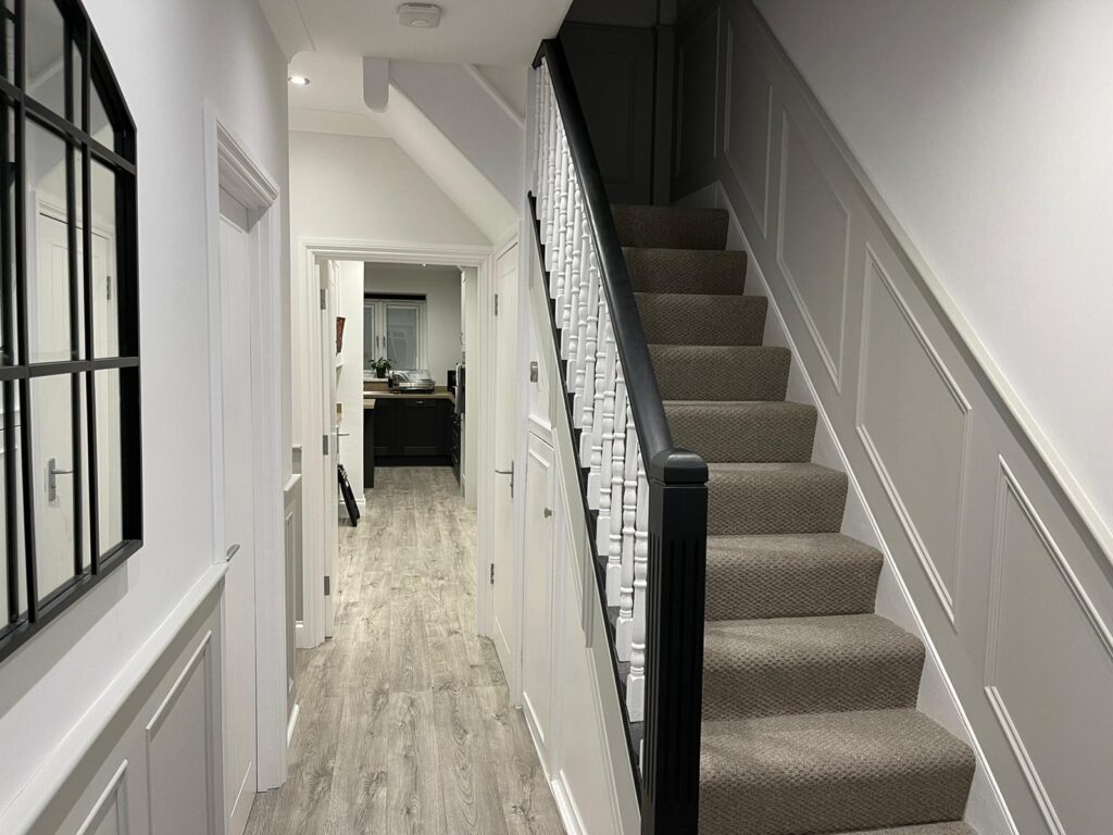Heritage Panelling Hallway and Stairs Barking Essex 1 Metre High Panels