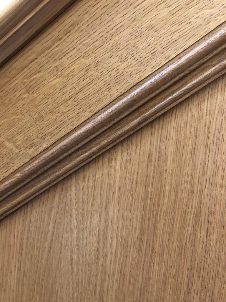 Oak panel Detail Stained Finish